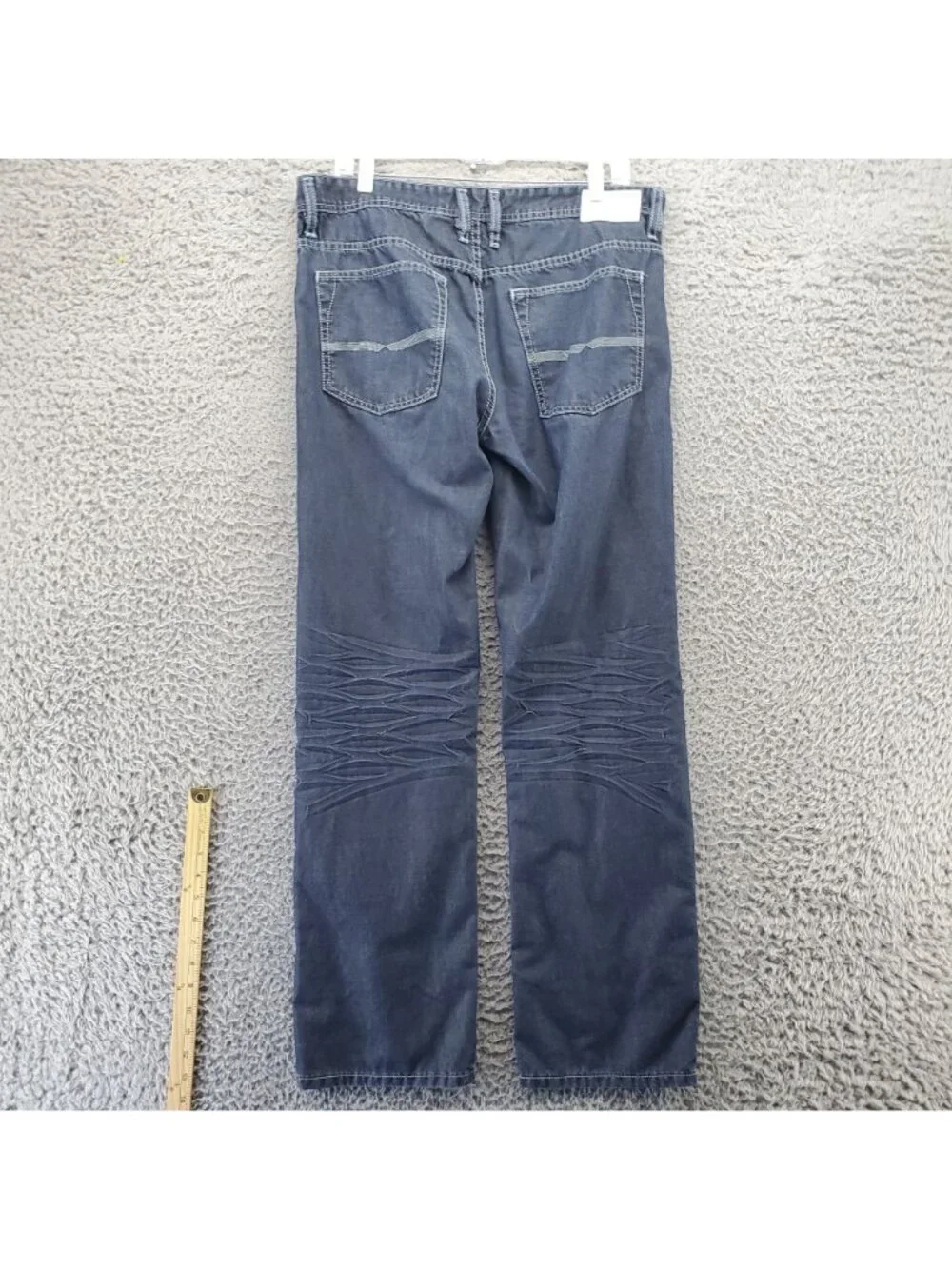 Buffalo David Bitton Jeans Mens Size 33x32 Blue Straight Leg Driven Basic *Read*